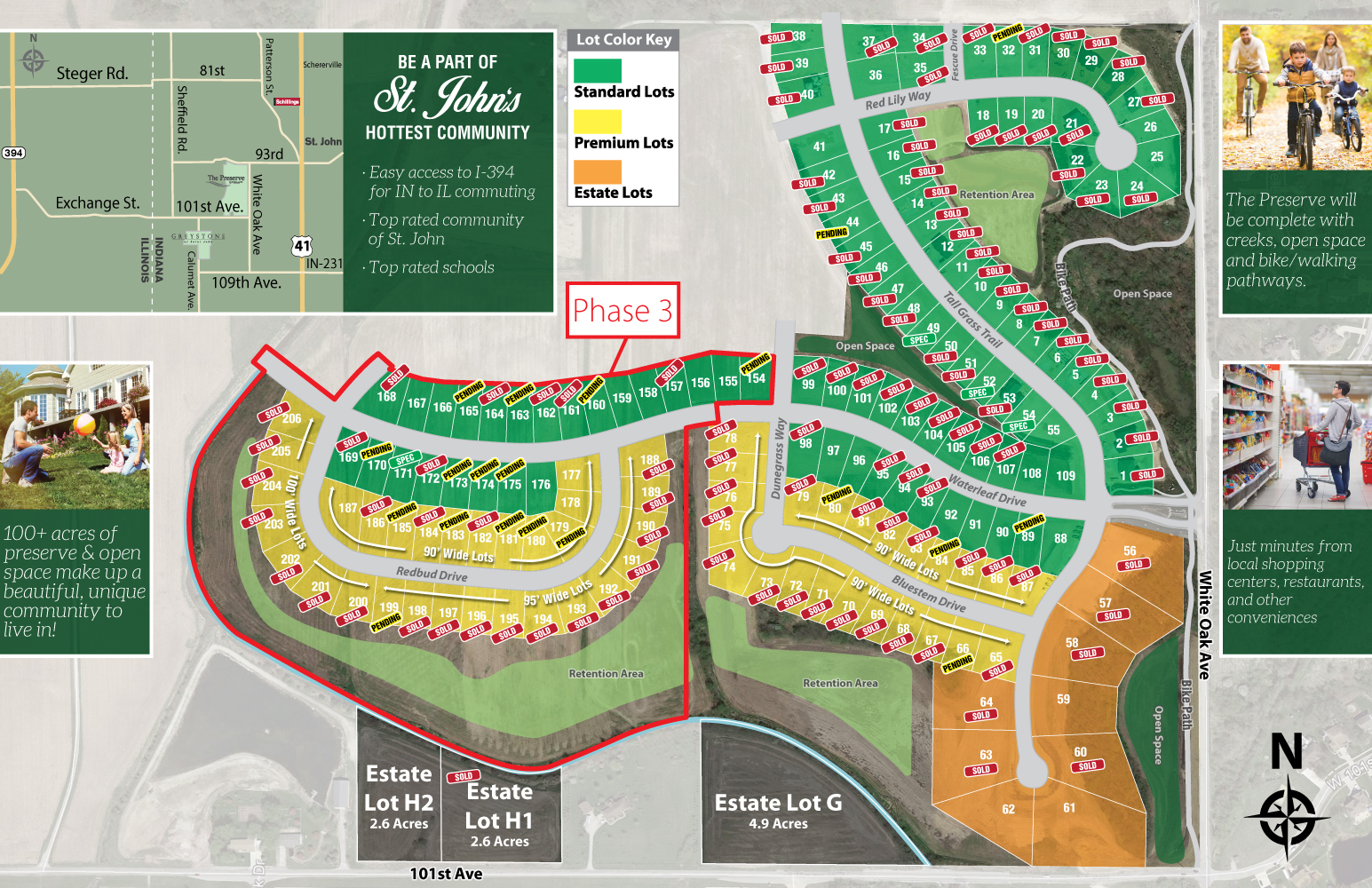 The Preserve - St. John, IN - Schilling Development