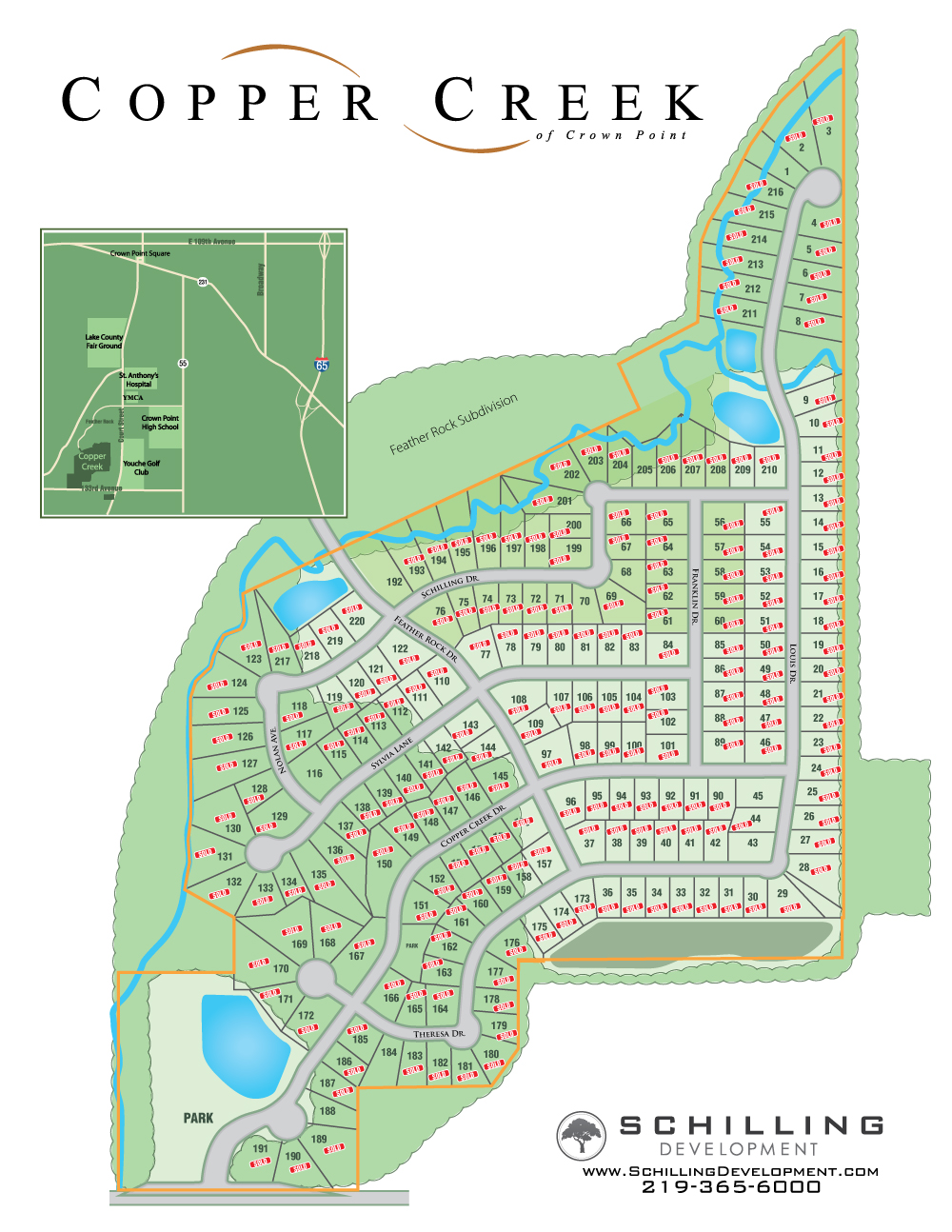 Copper Creek Crown Point, IN Schilling Development